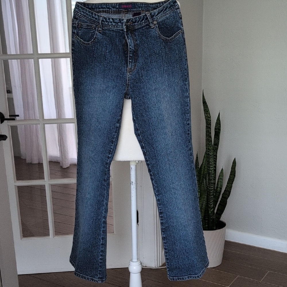 Vintage Y2K Zanadi Bootcut Blue Women's Jeans Size 15/16 - Picture 2 of 10